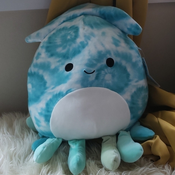 SQUISHMALLOWS Summer 2021 Tie Dye Squid Landon 12 inc - Picture 1 of 4